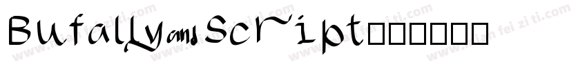 Bufally Script字体转换